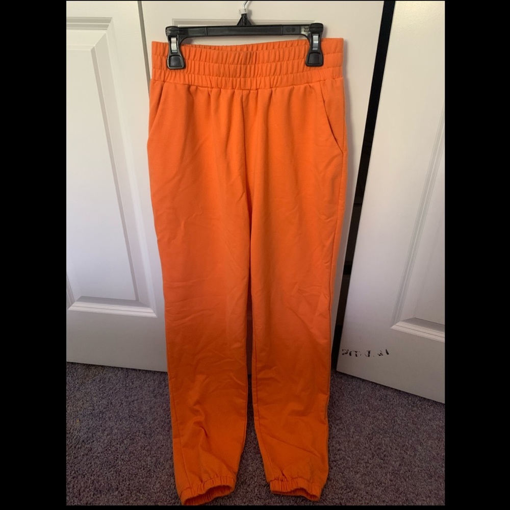 Orange joggers